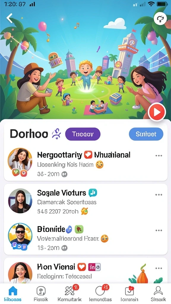 Screenshot level permainan yang menantang dan seru.