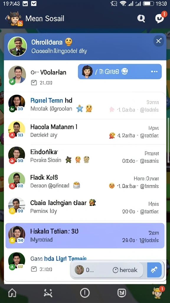 Pilihan karakter yang beragam dan menarik.