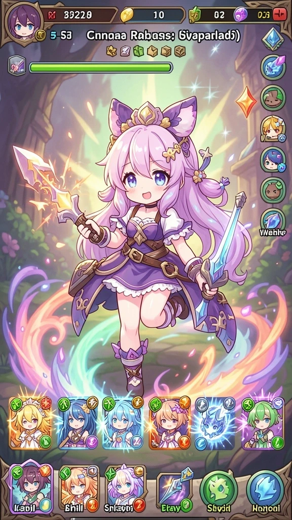 Menampilkan karakter utama game DKK dalam aksi seru.