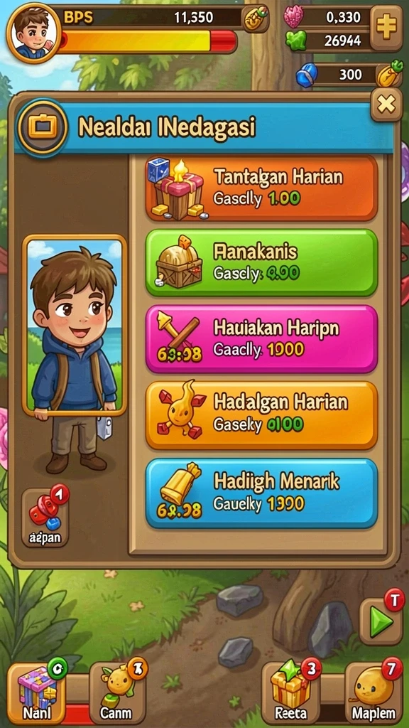 Karakter unik yang meningkatkan strategi permainan.