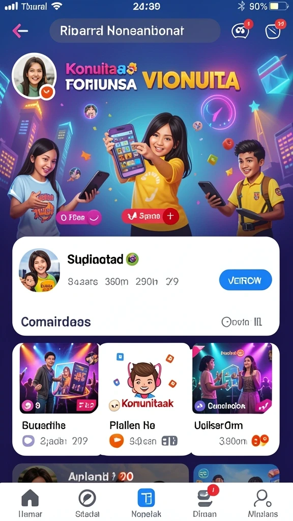 Screenshot dari level baru yang menantang.