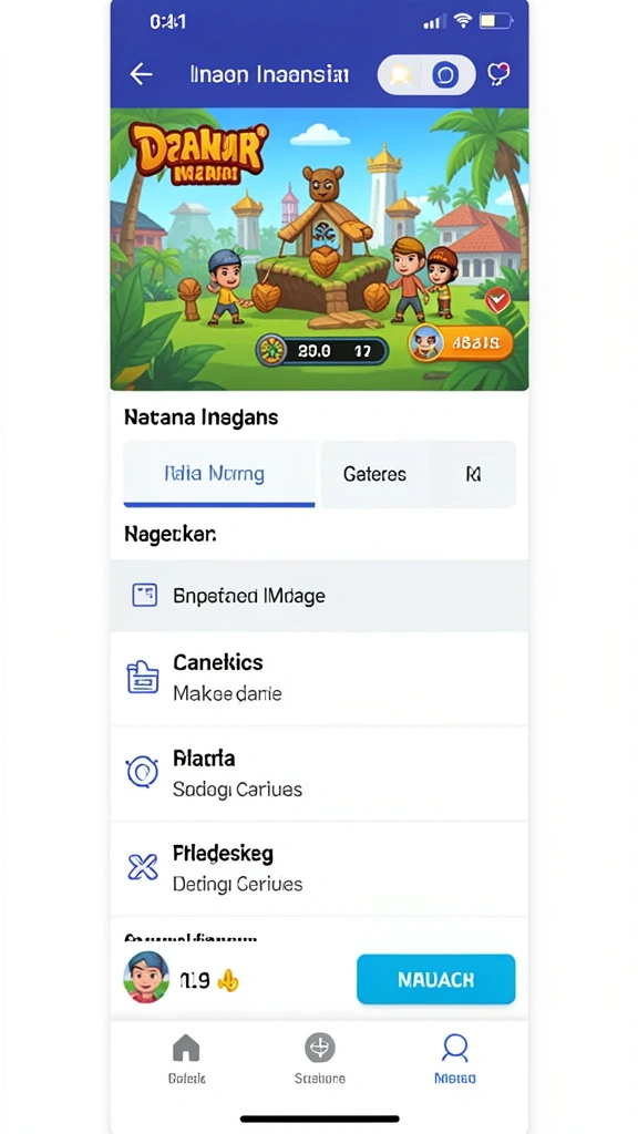 Ilustrasi level baru yang penuh tantangan di HANABI88.
