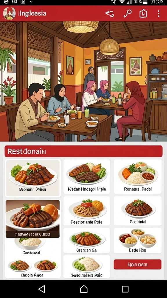 Tampilan antarmuka IDNRAJA yang menarik dan intuitif.