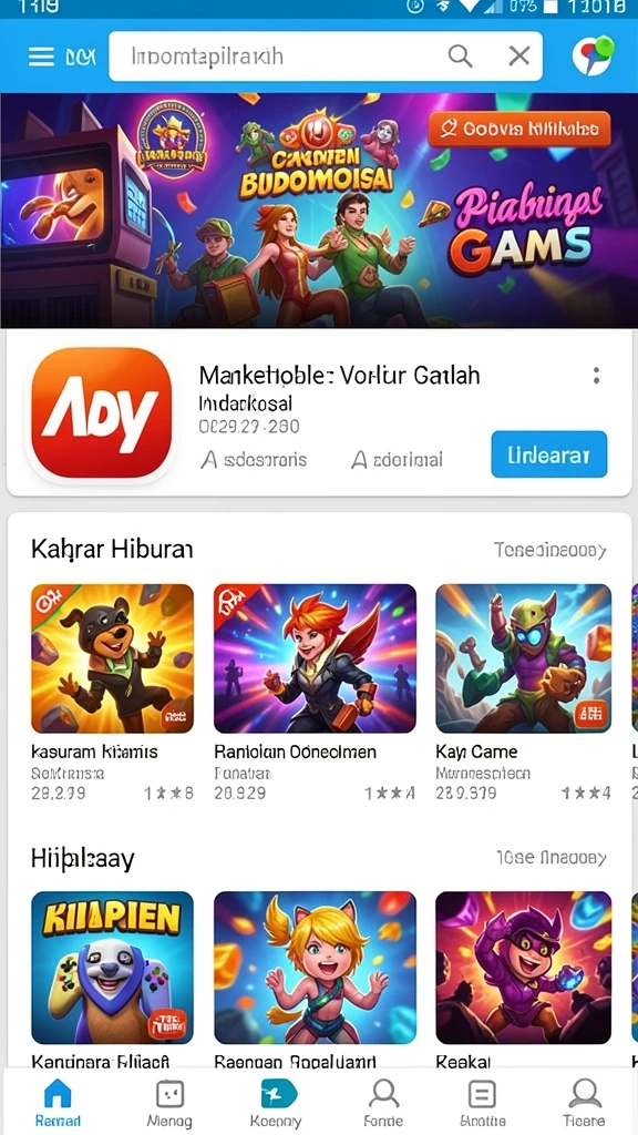 Berbagai level tantangan seru yang harus dilalui.