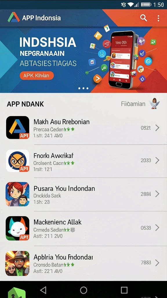 Tampilan awal yang menarik dan penuh warna.