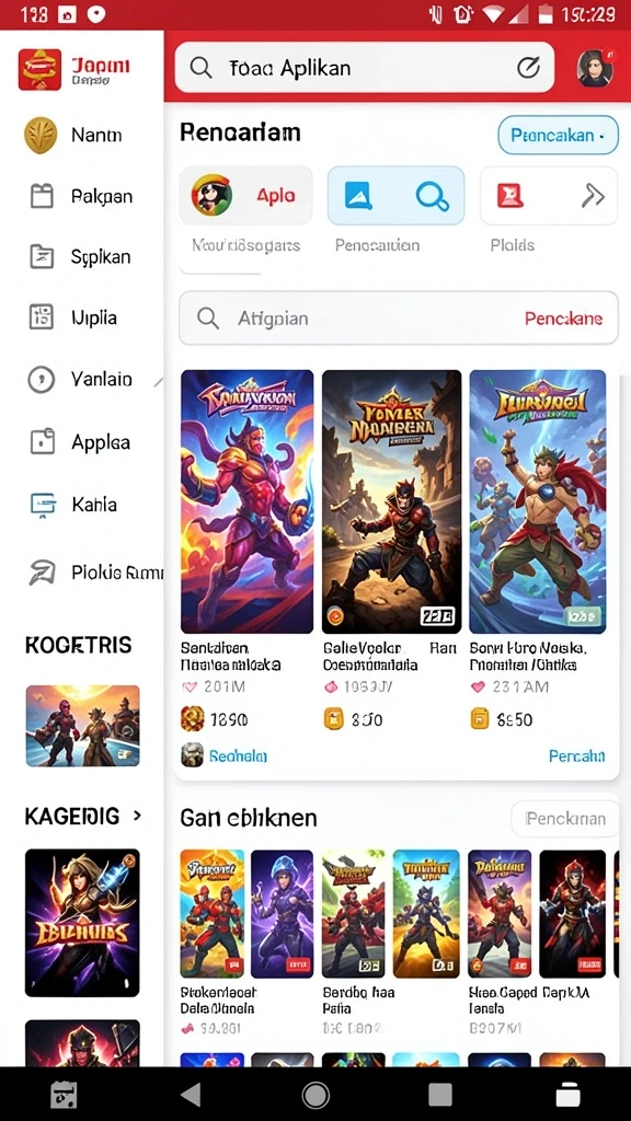 Screenshot menunjukkan karakter utama dalam aksi.