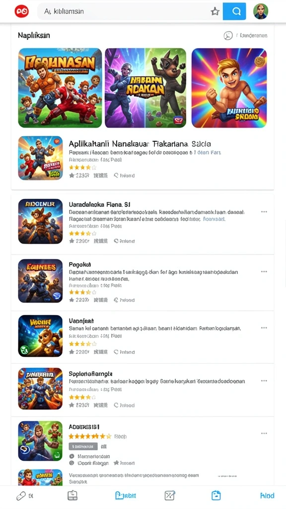 Level permainan yang semakin menantang.