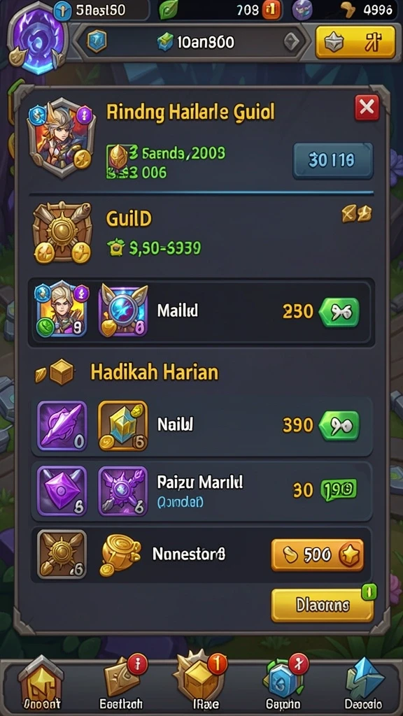 Misi yang menarik dan beragam.