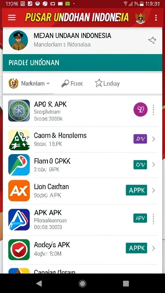 Tampilan menu utama W67 yang menarik dan intuitif.